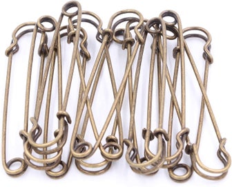 Listing 8 of 8 for Safety Pins Large Heavy Duty Safety Pin 15pcs Blanket Pins 3/4 Inch Stainless