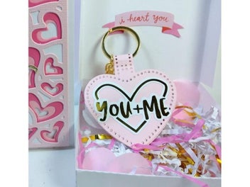 Listing 5 of 9 for Alinacutle Die Cut Metal Cutting Die Keychain Shaker Heart Love Scrapbook Paper
