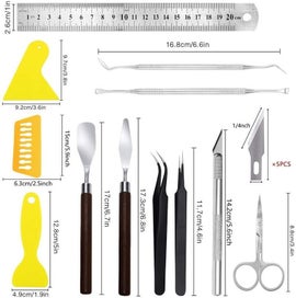 Listing 8 of 8 for 18pcs Plantional Steel Weeding Vinyl Tool Set