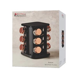 Listing 2 of 4 for Maxwell & Williams: Astor Spice Rack - Black Unfilled (12 Piece Set)