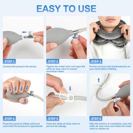 Listing 7 of 7 for Inflatable Adjustable Neck Traction Device with Neck Support