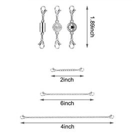 Listing 4 of 9 for Magnetic Jewellery Necklace Chain Extension Clasps Hooks