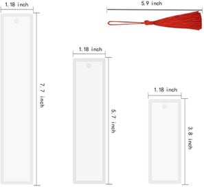 Listing 6 of 13 for Silicone Molds Bookmark Epoxy Resin Moulds