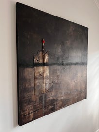 Listing 2 of 5 for AUTHENTIC NZ Original Tracy Mathewson Artwork "Red Marker One" AFTERPAY