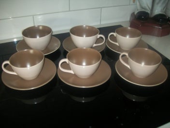 Listing 1 of 1 for Poole Teacups & saucers x 6