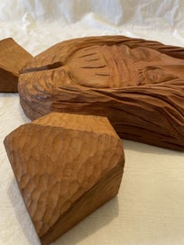 Listing 10 of 19 for Unique Handcarved Solid Wood JESUS And Crucifux Wall Plaque Wall Hanging