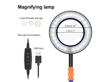 Listing 4 of 9 for Toolour Table Clamp Soldering Helping Hand Third Hand Tool Soldering Station