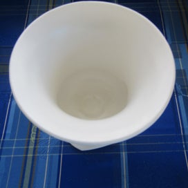 Listing 6 of 7 for Crown Lynn # 666 Large Urn Vase With Shell Ears. Outstanding Condition. 1963.