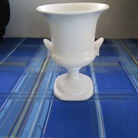 Listing 4 of 7 for Crown Lynn # 666 Large Urn Vase With Shell Ears. Outstanding Condition. 1963.