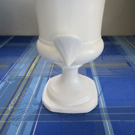 Listing 5 of 7 for Crown Lynn # 666 Large Urn Vase With Shell Ears. Outstanding Condition. 1963.