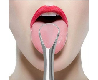 Listing 1 of 7 for Stainless Steel Tongue Tounge Cleaner Scraper Dental Care Hygiene Oral-Sliver