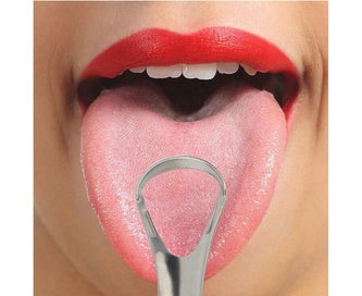 Listing 2 of 7 for Stainless Steel Tongue Tounge Cleaner Scraper Dental Care Hygiene Oral-Sliver