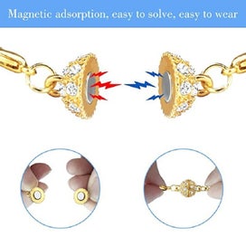 Listing 4 of 10 for Magnetic Jewellery Necklace Clasps Hooks