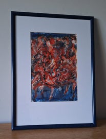 Listing 3 of 11 for +++ VIBRANT ABSTRACT " ROBIN ARNST - THE DANCE " MIXED MEDIA PAINTING +++