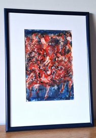 Listing 4 of 11 for +++ VIBRANT ABSTRACT " ROBIN ARNST - THE DANCE " MIXED MEDIA PAINTING +++