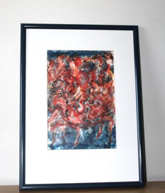 Listing 7 of 11 for +++ VIBRANT ABSTRACT " ROBIN ARNST - THE DANCE " MIXED MEDIA PAINTING +++