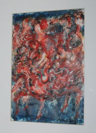 Listing 9 of 11 for +++ VIBRANT ABSTRACT " ROBIN ARNST - THE DANCE " MIXED MEDIA PAINTING +++