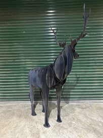Listing 2 of 4 for Majestic Metal Stag Sculpture