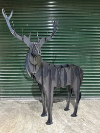 Listing 3 of 4 for Majestic Metal Stag Sculpture