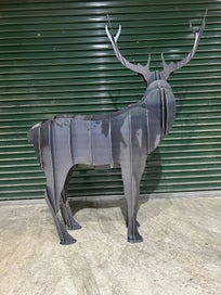 Listing 4 of 4 for Majestic Metal Stag Sculpture