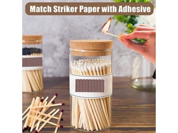Listing 3 of 8 for 14Pcs Match Striker Paper Self-adhesive Phosphorus DIY Manual Match Eraser