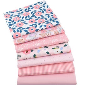 Listing 12 of 12 for 7 Style Fabric Patchwork Bundle 100% Cotton 50x50cm