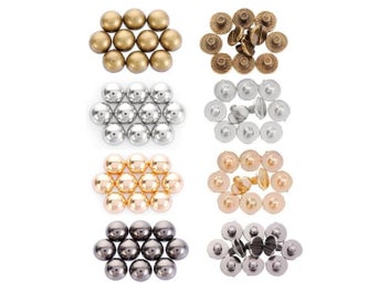 Listing 3 of 9 for Hot 10Pcs Mushroom Dome Bolt Round Head Screws Punk Metal Nail Cloth Button For