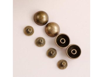 Listing 4 of 9 for Hot 10Pcs Mushroom Dome Bolt Round Head Screws Punk Metal Nail Cloth Button For