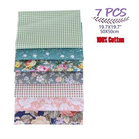 Listing 13 of 15 for 7 Style Fabric Patchwork Bundle 100% Cotton 50x50cm