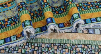 Listing 4 of 20 for 5 Style Fabric Patchwork Bundle Cotton Linen Fabric 50x50cm