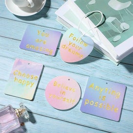 Listing 3 of 15 for 30pcs Sublimation Blank Air Freshener Sheets Felt Blanks DIY Set