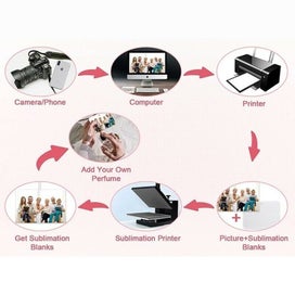 Listing 5 of 15 for 30pcs Sublimation Blank Air Freshener Sheets Felt Blanks DIY Set