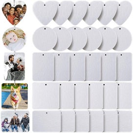 Listing 14 of 15 for 30pcs Sublimation Blank Air Freshener Sheets Felt Blanks DIY Set