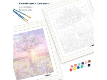 Listing 5 of 9 for Hot Sale Diy Painting By Numbers Oil Diy Pictures Trees On Canvas No Frame