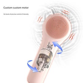 Listing 4 of 4 for Elosung Silicone Facial Cleansing Brush 6 Speed Vibration Food Grade Material Wi
