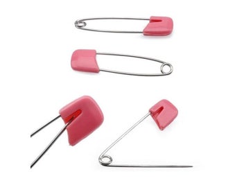 Listing 4 of 8 for Candy Color Safety Pins Findings Safe Secure Clips For Baby Care Shower Cloth