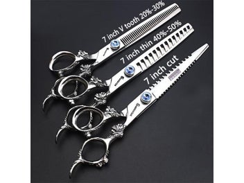 Listing 4 of 15 for Professional Haircut Barbershop Scissors 7/6/5.5 Inch Salon Japan Hair Cutting