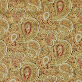 Listing 3 of 9 for Quilting Patchwork Fabric Sewing Luxe Paisley Gold 50x55cm FQ