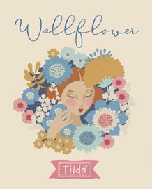 Listing 3 of 6 for Quilting Patchwork Fabric TILDA Wallflower Bianca Blue B 50x55cm FQ