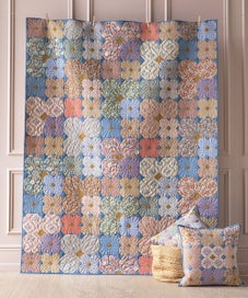 Listing 4 of 6 for Quilting Patchwork Fabric TILDA Wallflower Bianca Blue B 50x55cm FQ
