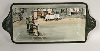 Listing 1 of 3 for Royal Doulton Dickens Fireside Series Tray – Pattern D4570 – 28cm –