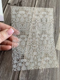 Listing 4 of 9 for Junk Journal PET Stickers - Romantic Lace - Floral Lace - 06 - 5+1