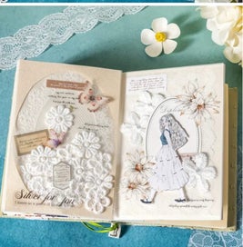 Listing 8 of 9 for Junk Journal PET Stickers - Romantic Lace - Floral Lace - 06 - 5+1