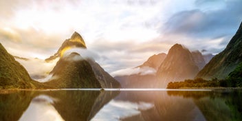Listing 2 of 3 for Rokit Wall art. Milford Sound. Large Canvas print