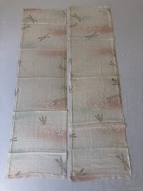 Listing 2 of 17 for Vintage Japanese Light Weight Silk Dragonfly Fabric Pieces