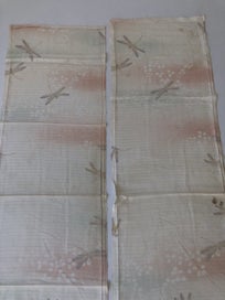 Listing 11 of 17 for Vintage Japanese Light Weight Silk Dragonfly Fabric Pieces