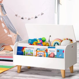 Listing 7 of 7 for Keezi Kids Toy Box Bookshelf Storage Children Room Bookcase Organiser Display