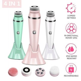Listing 2 of 4 for Elosung 4 In 1 Electric Facial Cleansing Brush & Massager Ipx6 Waterproof 3 Spee