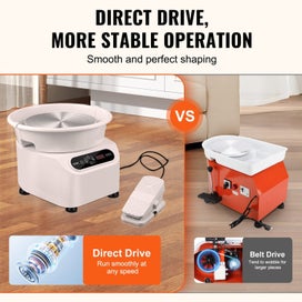 Listing 3 of 12 for Pottery Wheel 11 Inch Pottery Forming Machine 350W Electric Wheel For Pottery...