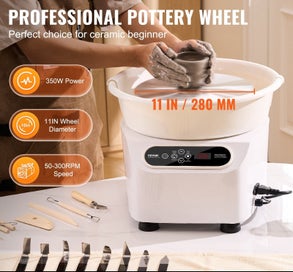 Listing 2 of 12 for Pottery Wheel 11 Inch Pottery Forming Machine 350W Electric Wheel For Pottery...
